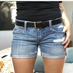 AE Distressed denim shorts